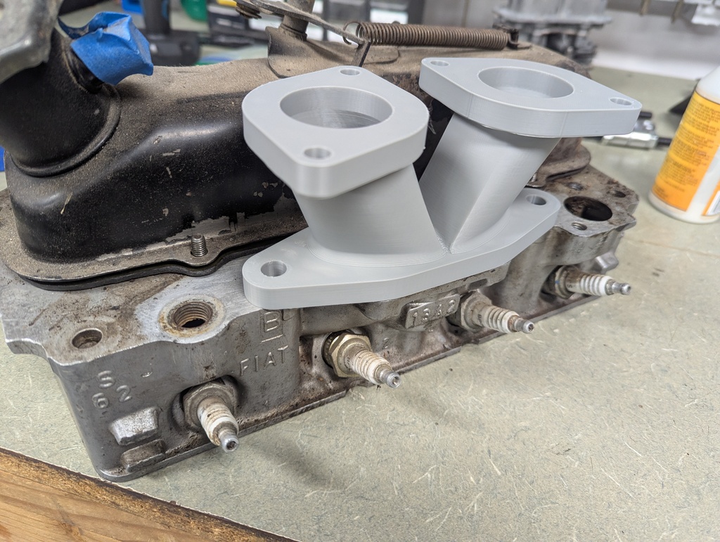 Weber 40 IDF intake manifold for Fiat 600-based cars