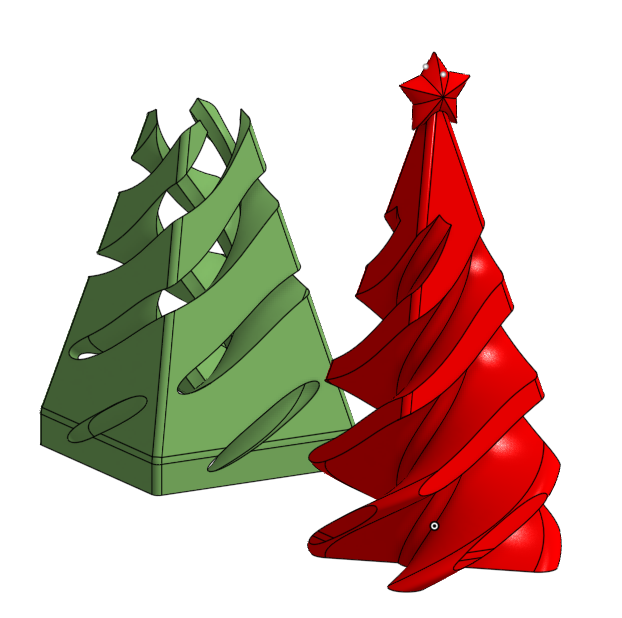Christmas Tree Spiral Fidget