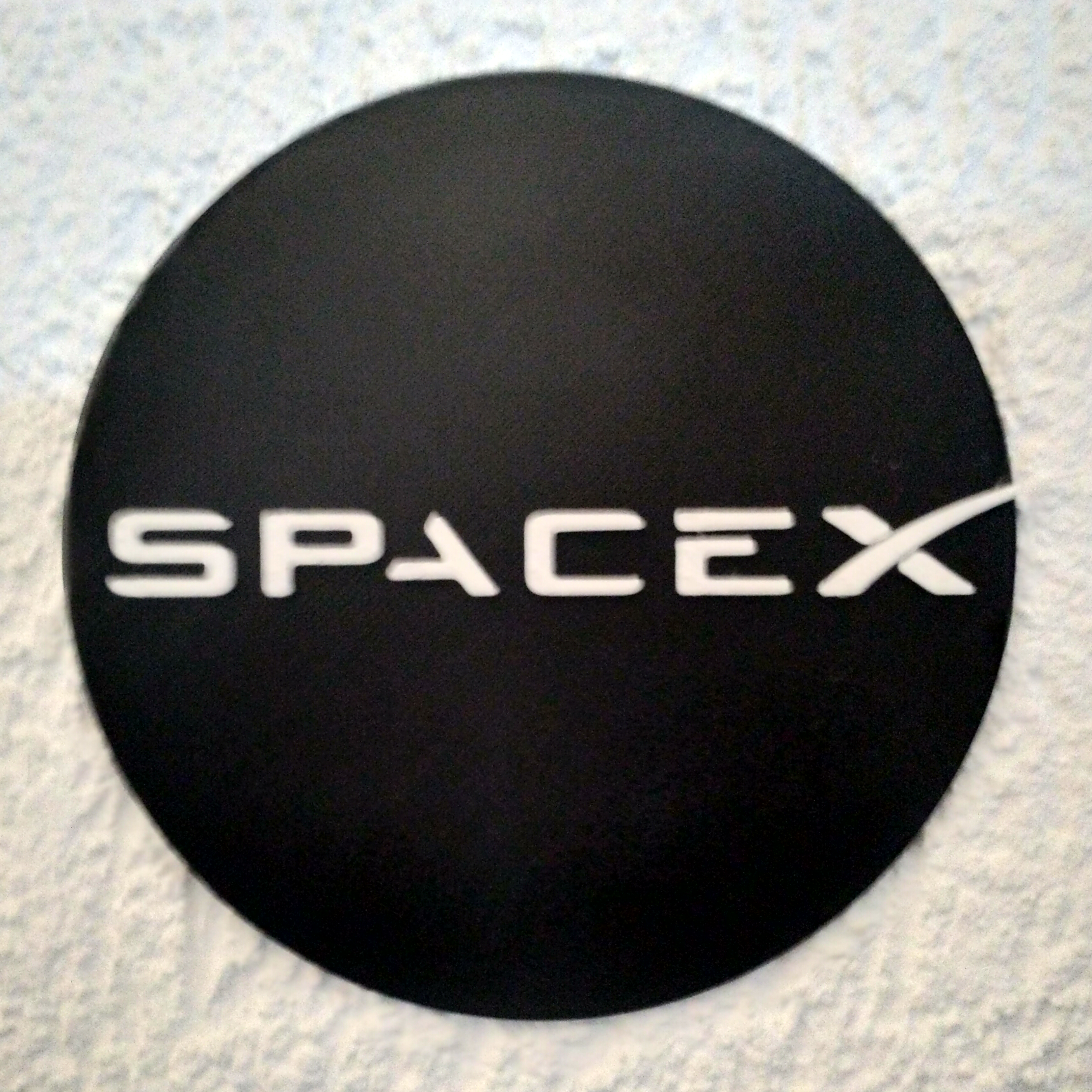 SpaceX Logo Plate