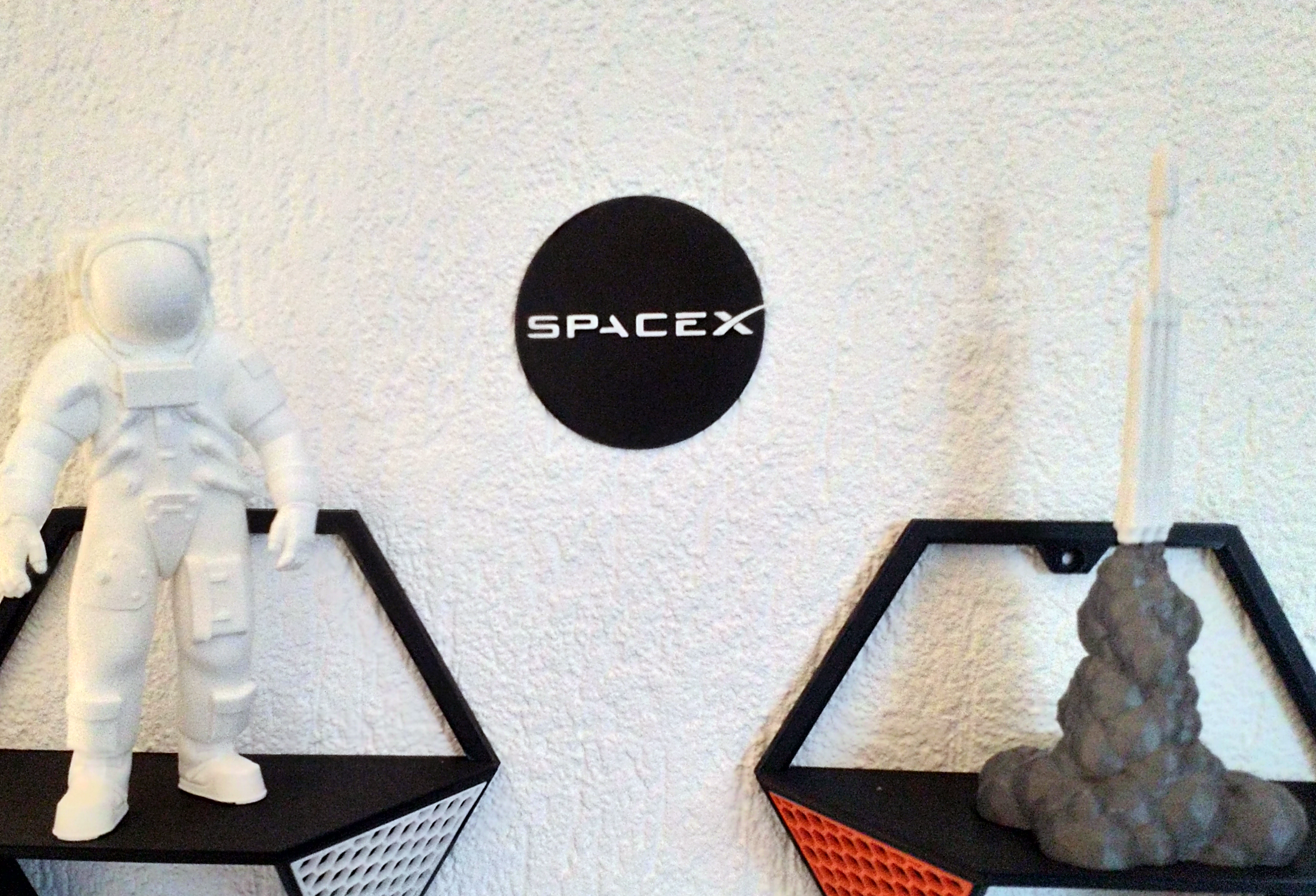 Miniatura 2 do modelo 3D SpaceX Logo Plate