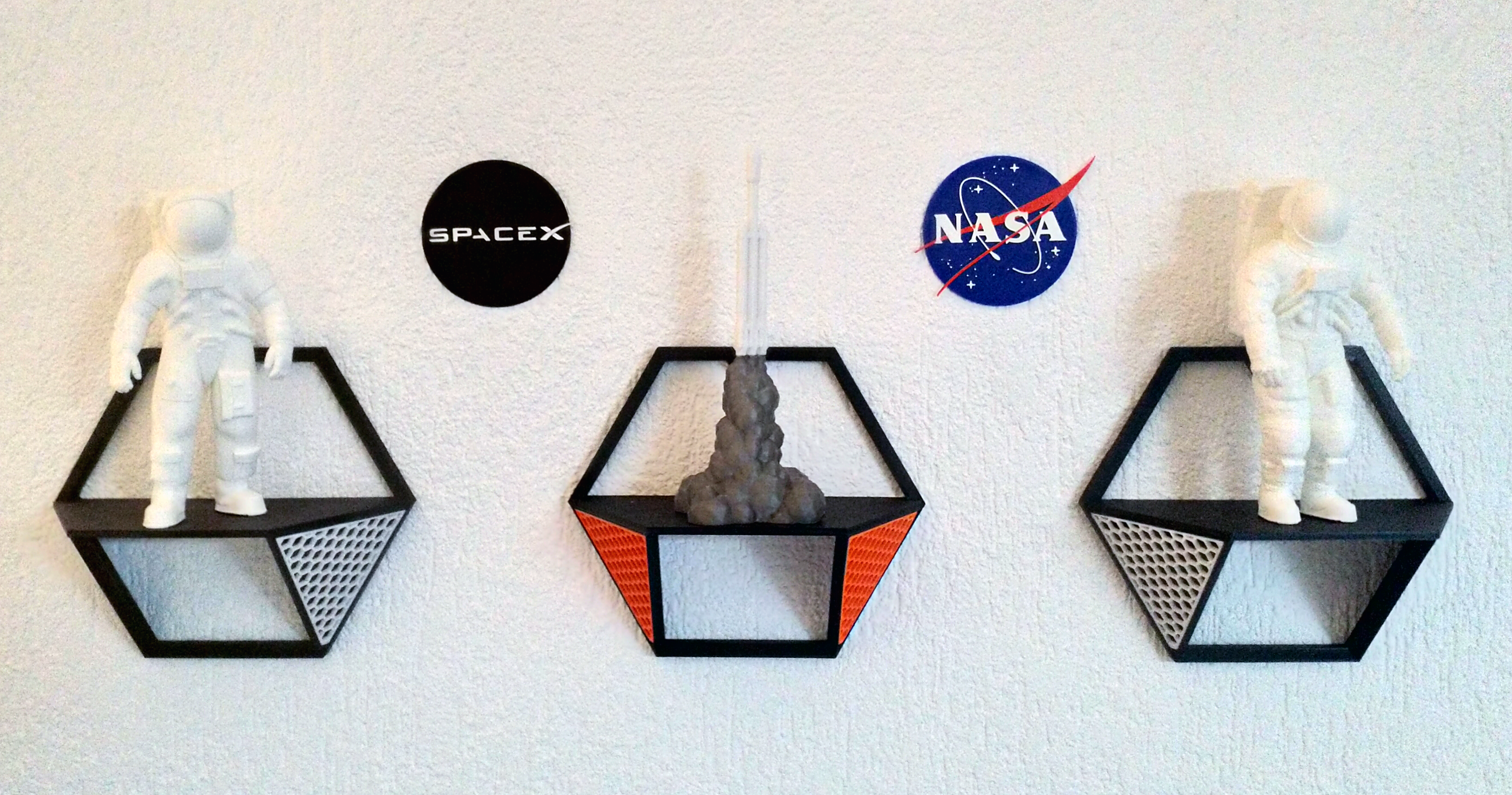 Miniatura 3 do modelo 3D SpaceX Logo Plate