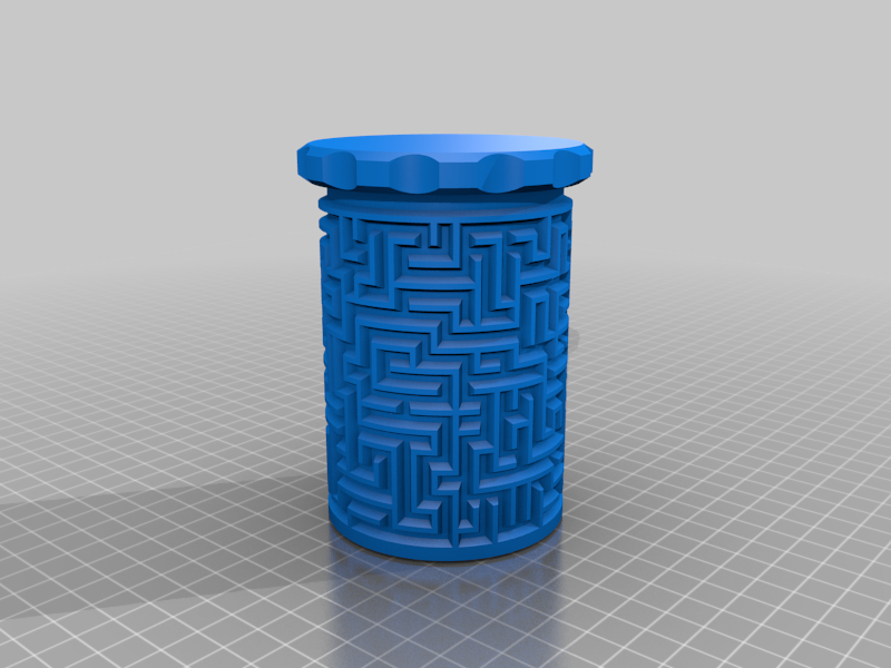 Dual layer maze puzzle box by alx Download free STL model