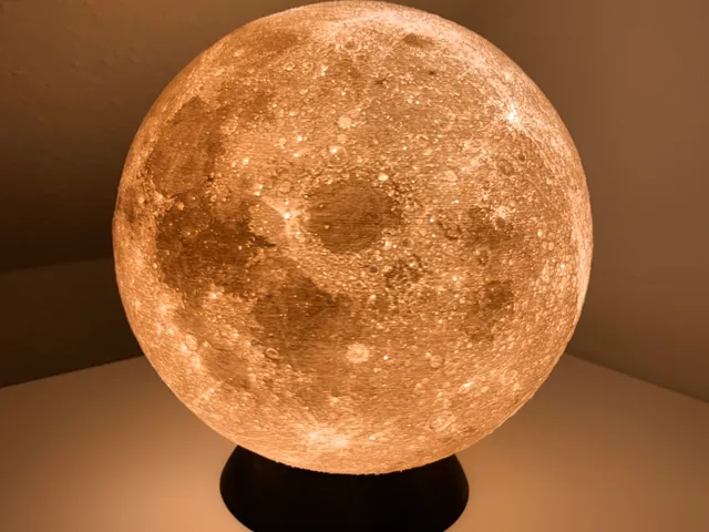 Moon Lamp Stand Bayonet Podest E14 customizable