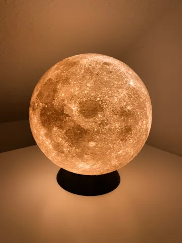 Moon Lamp Stand Bayonet Podest E14 customizable
