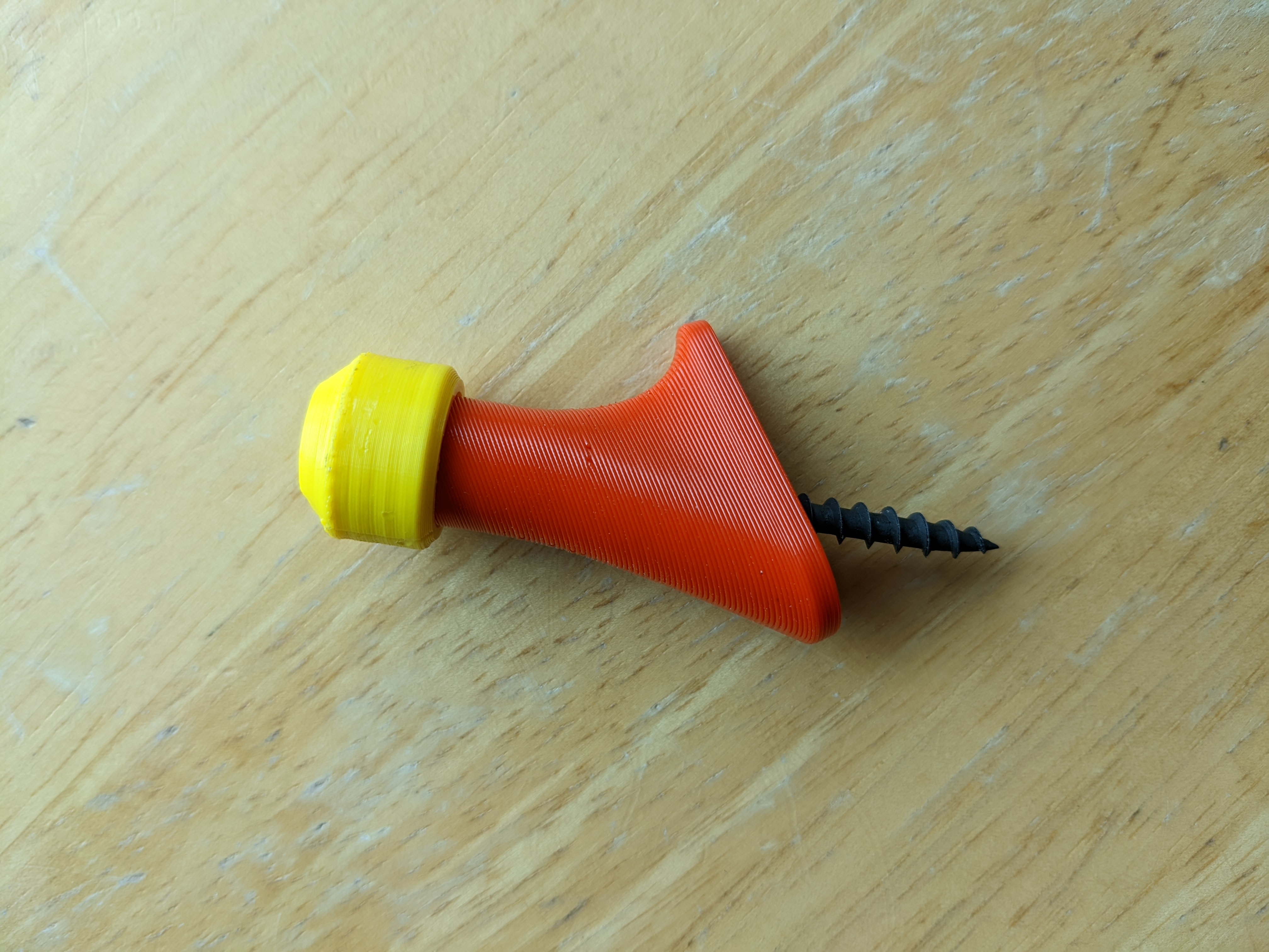 Screw cover hook -holds 18 kg +