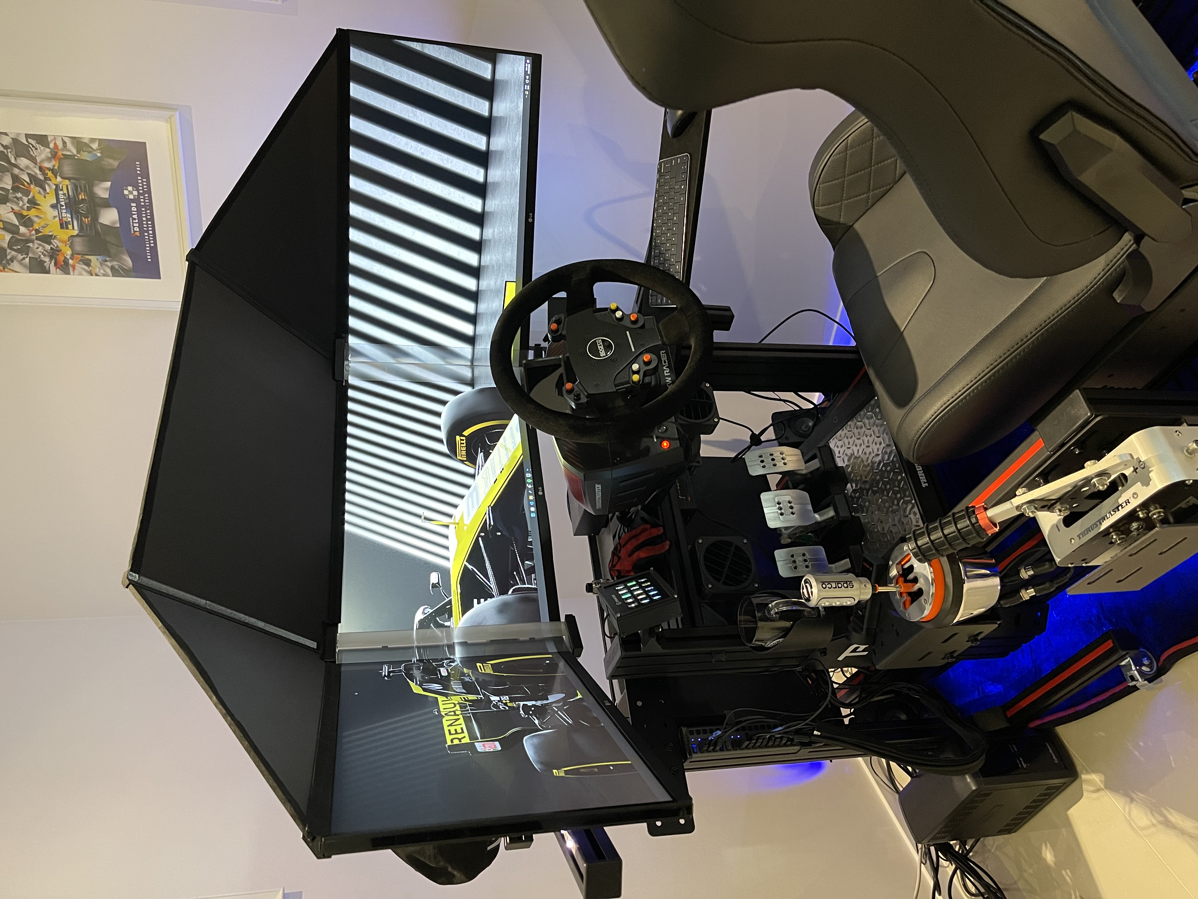 Sim Racing Canopy for Triple Monitors