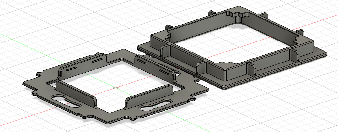 Frame for Busch Jaeger Future Linear to Somfy Smoove