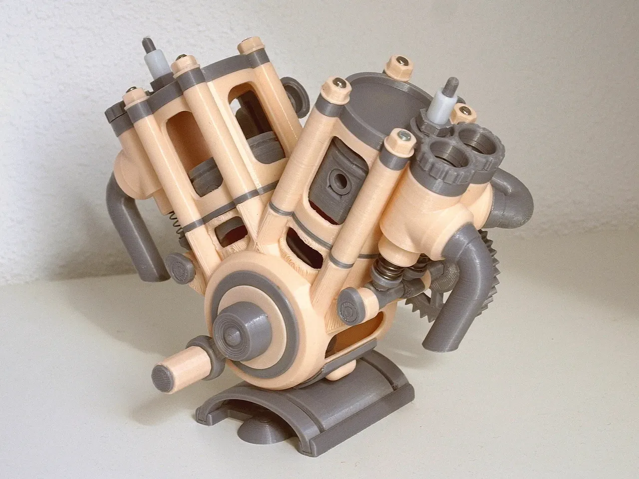 example of simple engine 3D Print Model