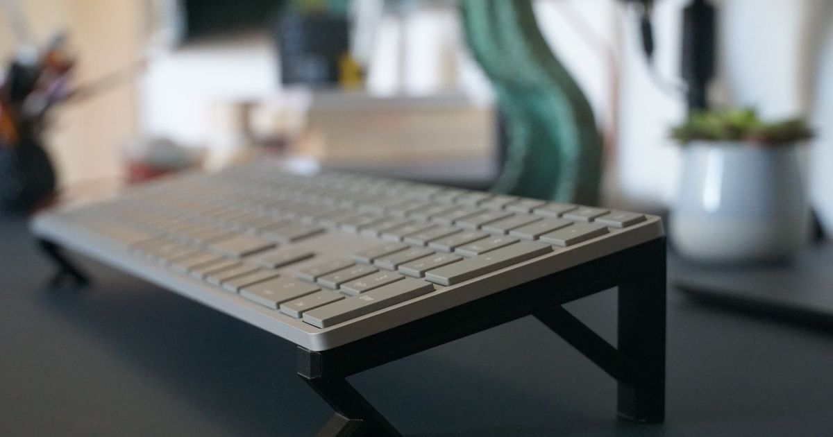 Keyboard stand by Ematyk Download free STL model