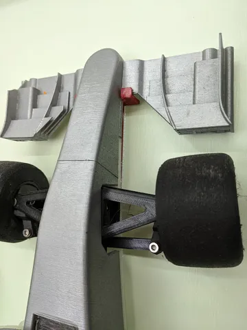 Command-Strip Wall Mount bracket for OpenRC F1 car