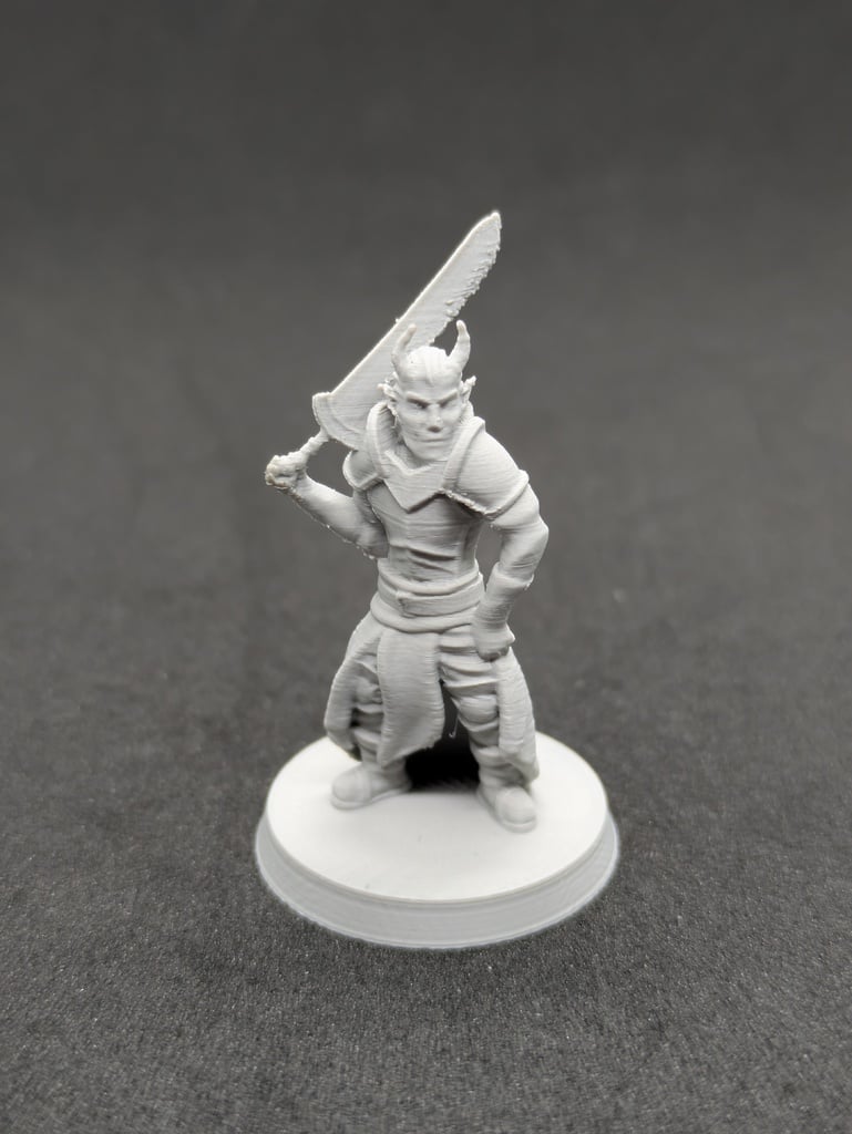 Tiefling fighter FDM supportless
