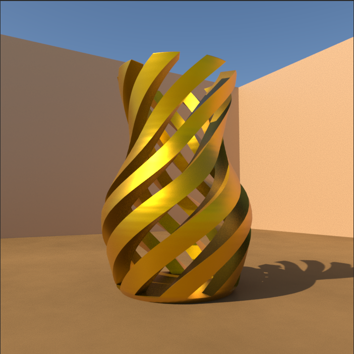 Open Spiral Vase
