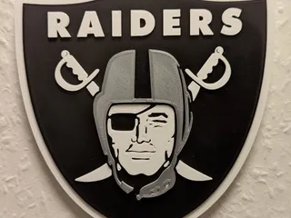 STL file NFL RAIDERS LAS VEGAS OAKLAND・3D printing design to