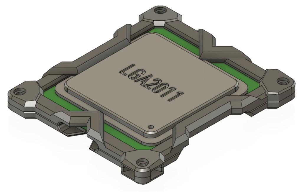 Miniatura 3 do modelo 3D Keychain Shell for Intel LGA2011 CPU