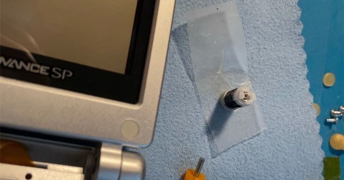 GBA SP Hinge Disassembly Tool by Jeff Chen Download free STL model