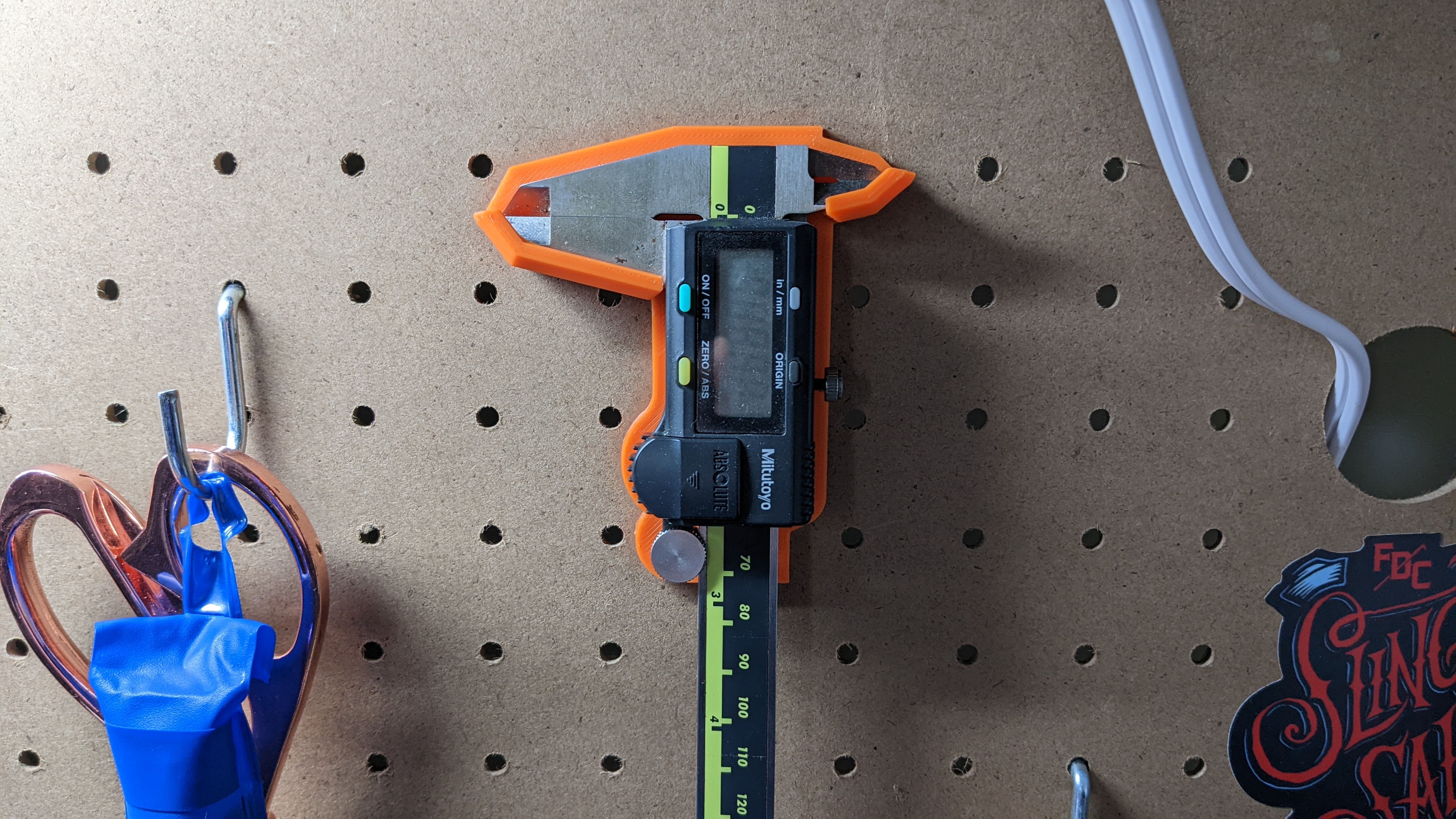 Pegboard Caliper Holder