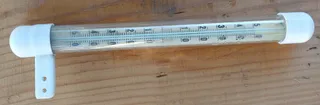 Window thermometer holder