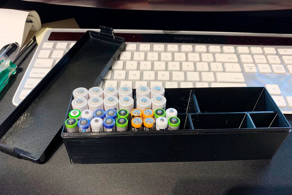 Battery Box with Lid (AA and AAA)