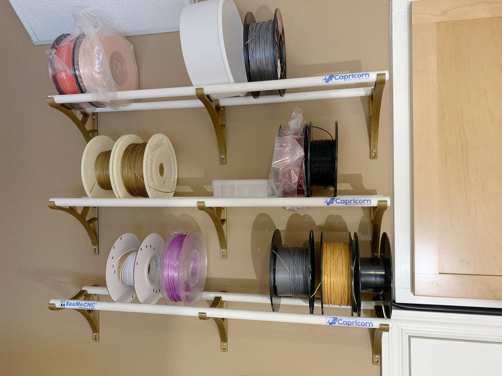 Filament Spool Shelf Bracket