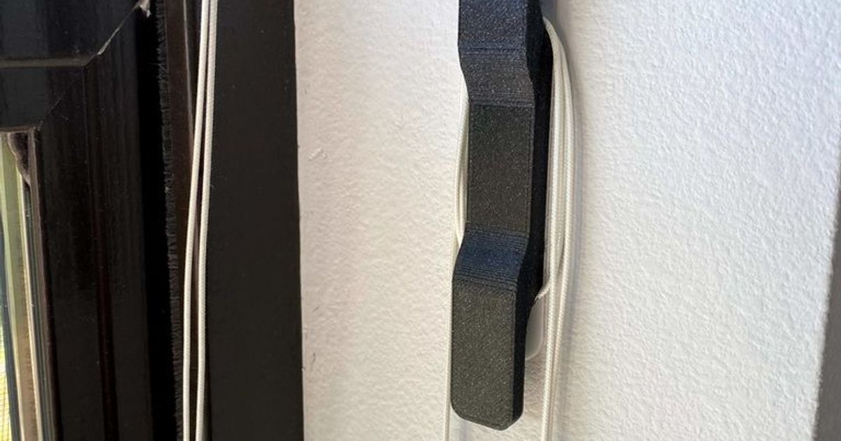 Curtain String Command Strip Cleat by sellingson Download free STL