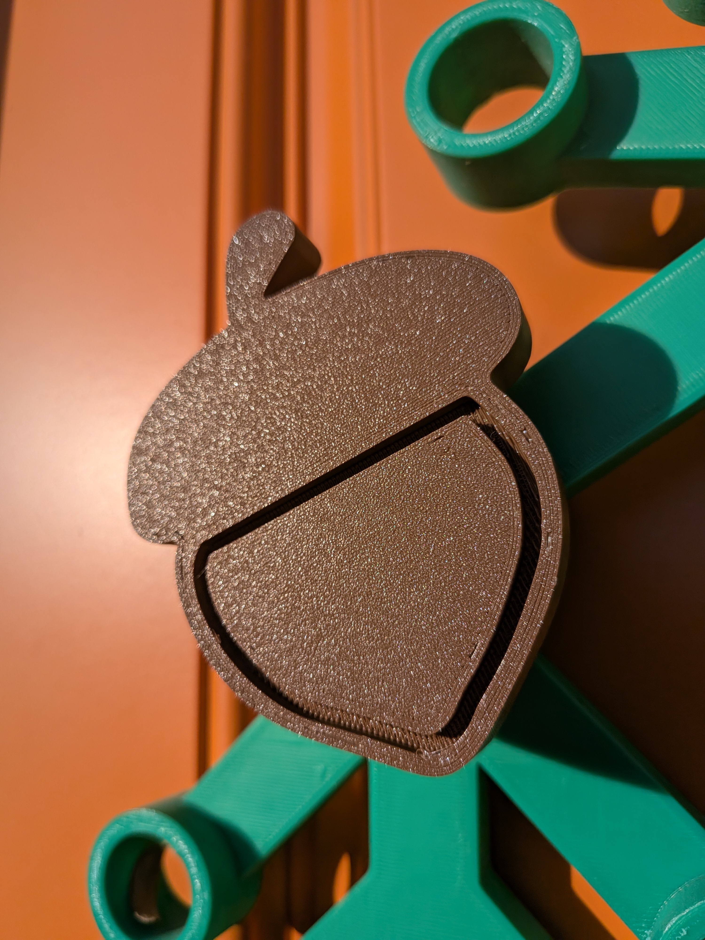 Flat-Faced Acorn Stud for Giant LEGO Wreath