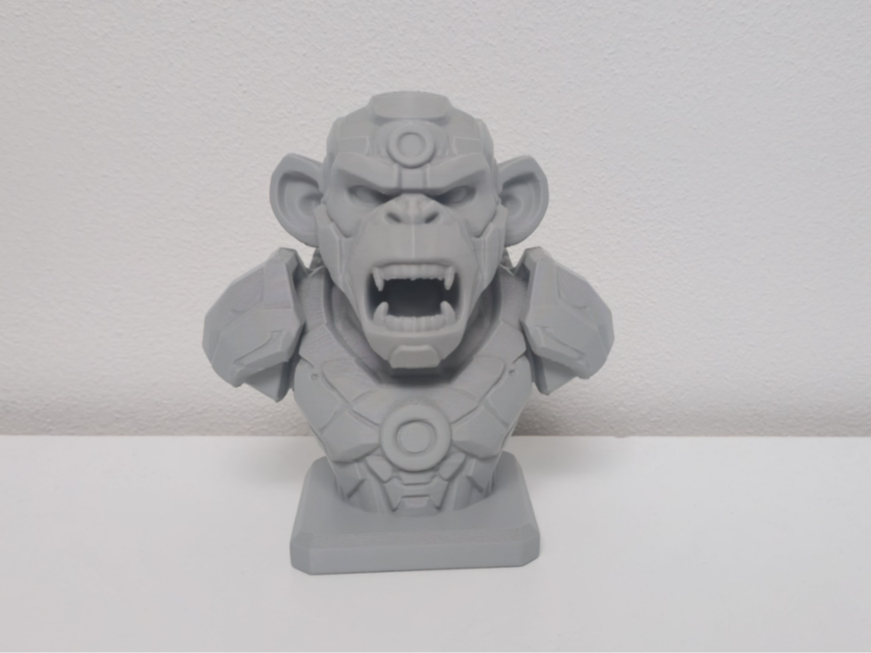 Armored Monkey Bust