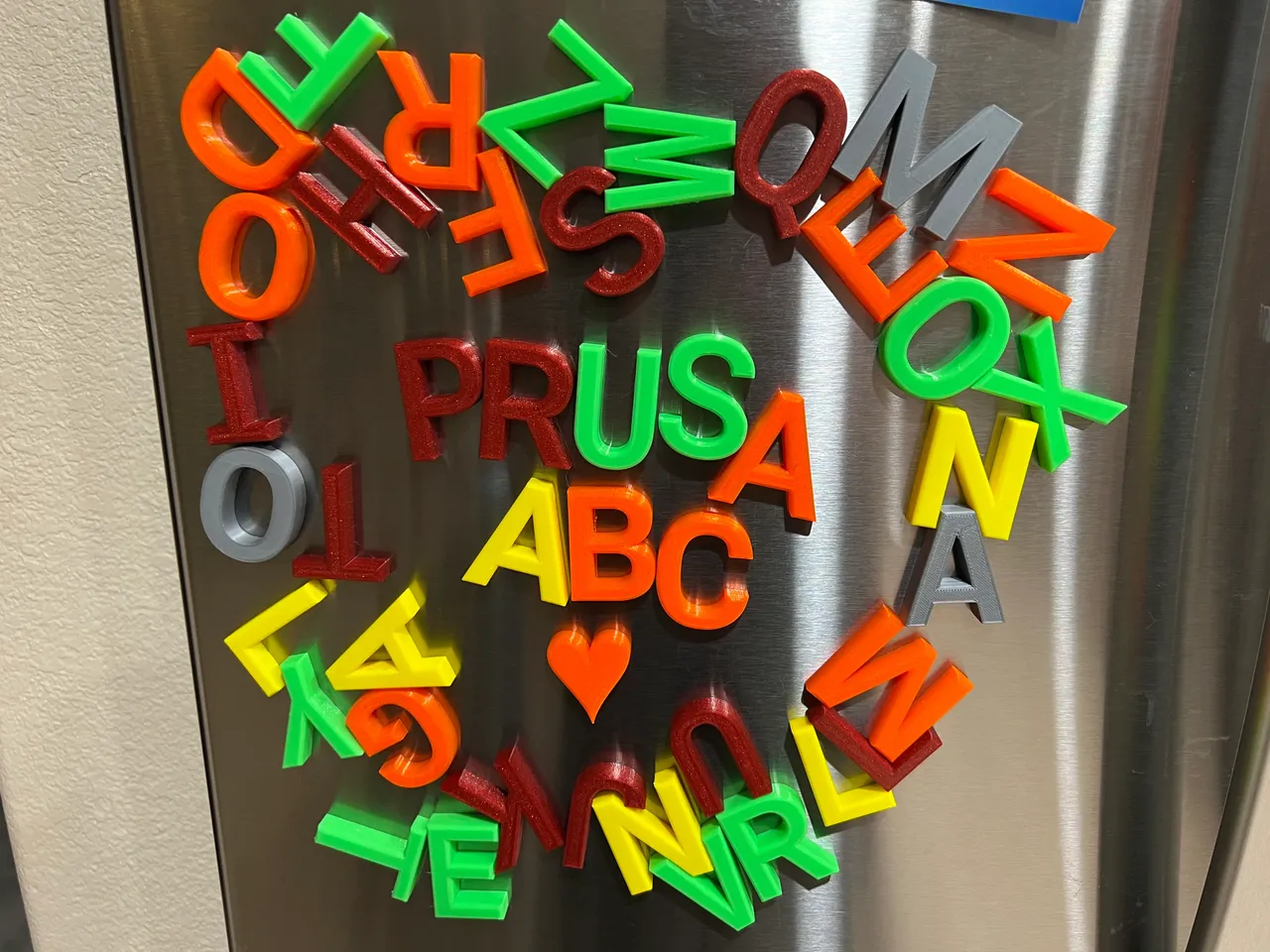 Magnetic Letters - Refrigerator Alphabet Magnets by Kyle Falconer, Download free STL model