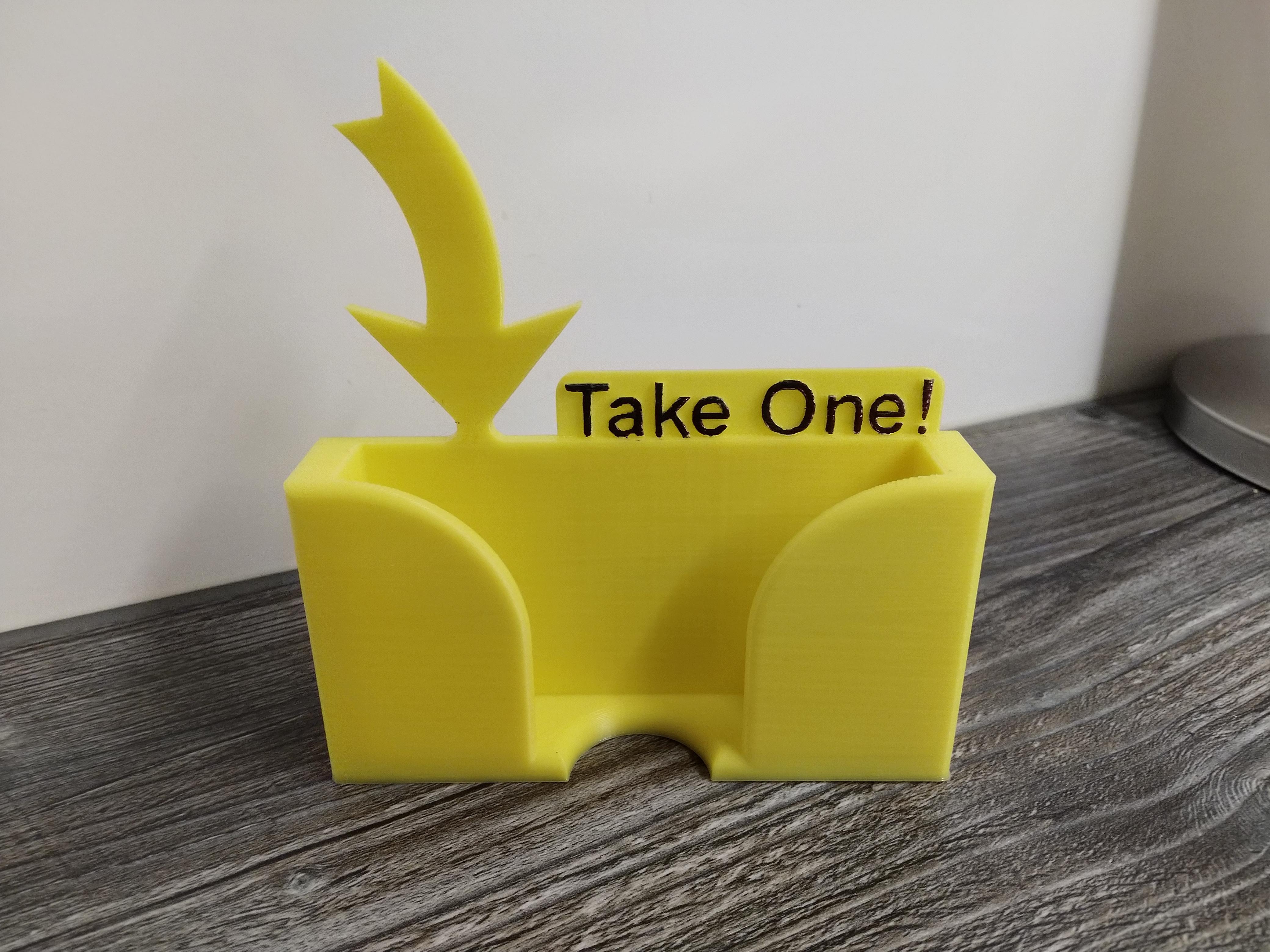 Business Card Holder - Take One!