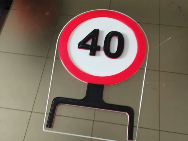 40 - Speed Limit Birthday Sign