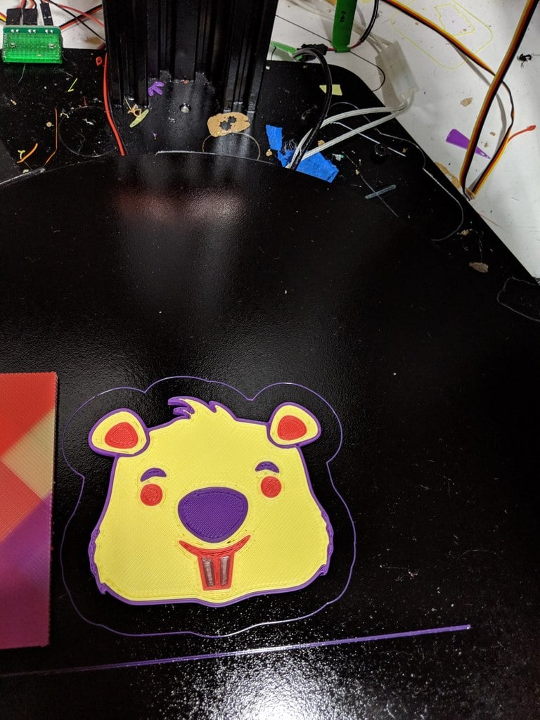 Beaver face (coaster)