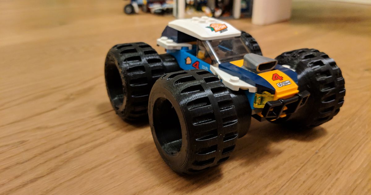 Monstertruck tire for a desert buggy eg. Lego car by Stefan | Download ...