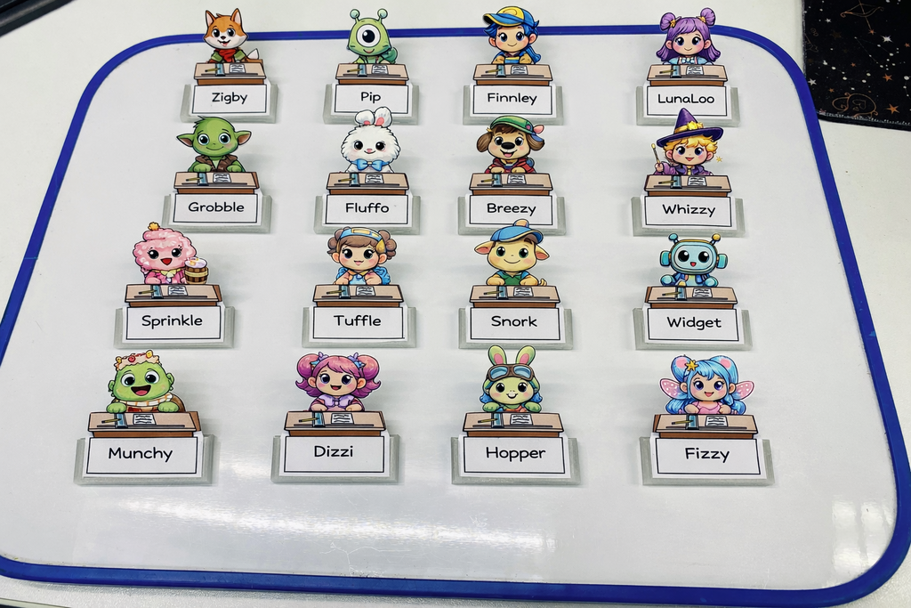 Magnetic 3D Seating Plan Pawns (for classroom uses)