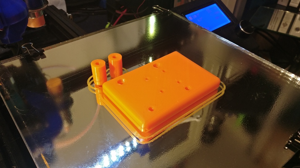 Heatbed carriage adapter Ender 3 (new Version, not pro) for linear Y-Axis mod