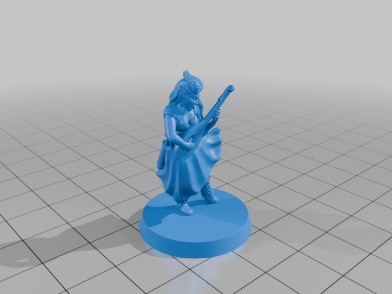 Tiefling bard FDM supportless — miniatura 5