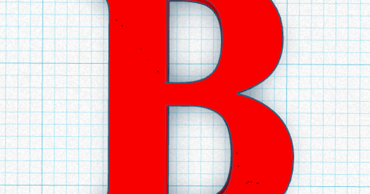 B By Alphabet | Download Free STL Model | Printables.com