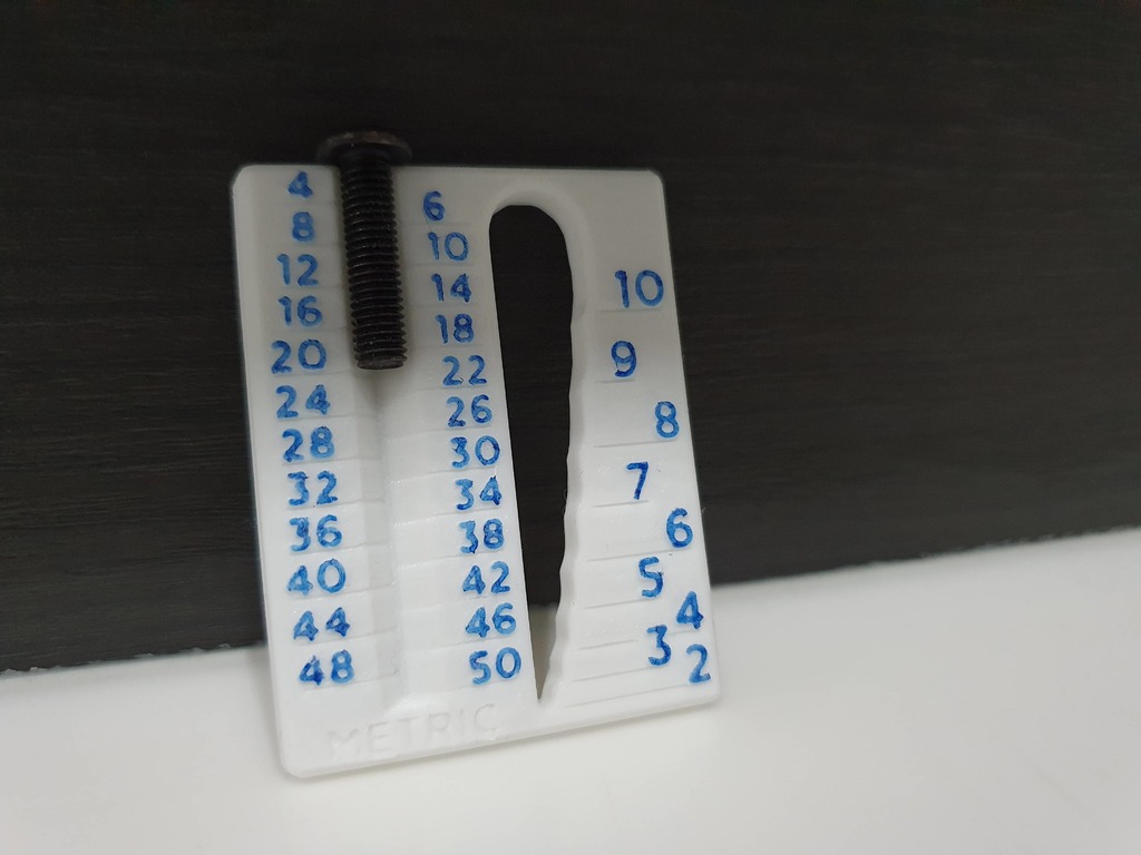 Sorting Card | Metric Bolt von Cryo | Kostenloses STL-Modell ...