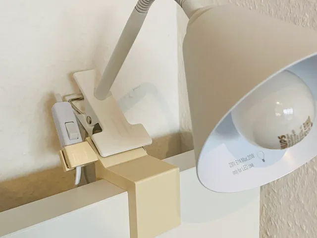 Clamp Lamp adapter for IKEA Malm