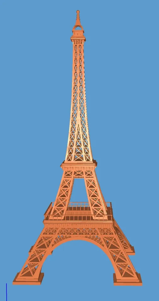 Eiffel Tower (1, 3 or 4 parts, can be printed really big !) by Nanotech76 |  Download free STL model | Printables.com