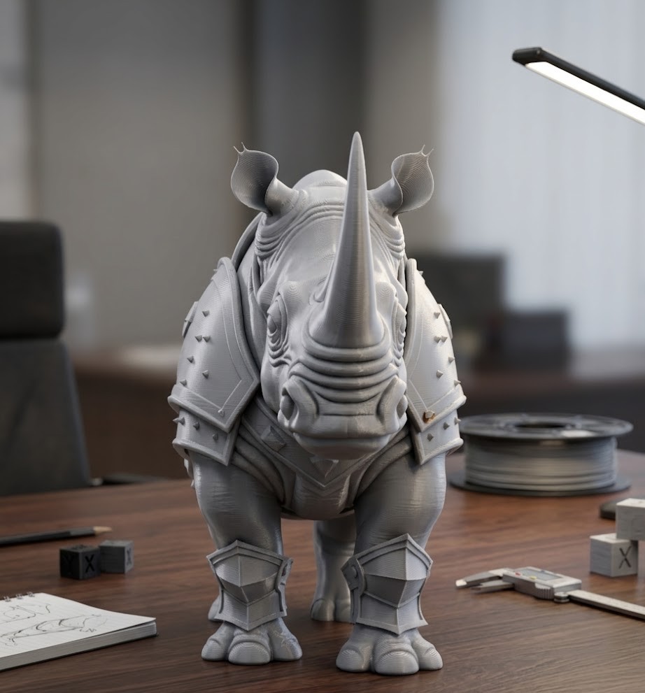 rhinoceros in armor