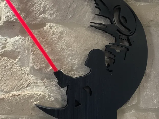 Wall Decoration – Red Saber Silhouette