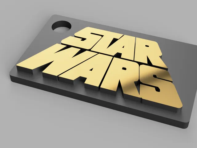 Star Wars Retro Logo Keychain
