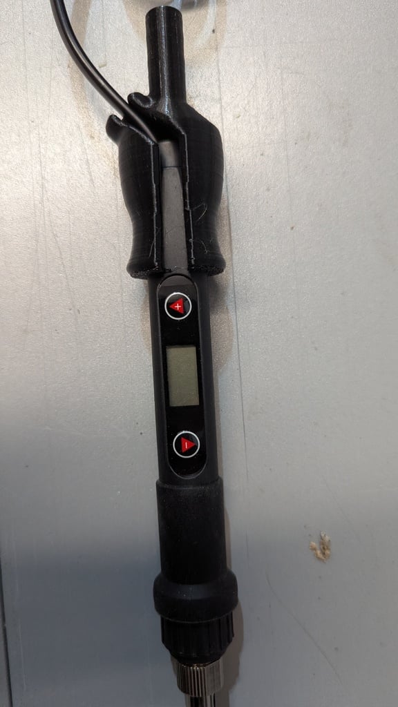 Soldering iron drill press holder adapter
