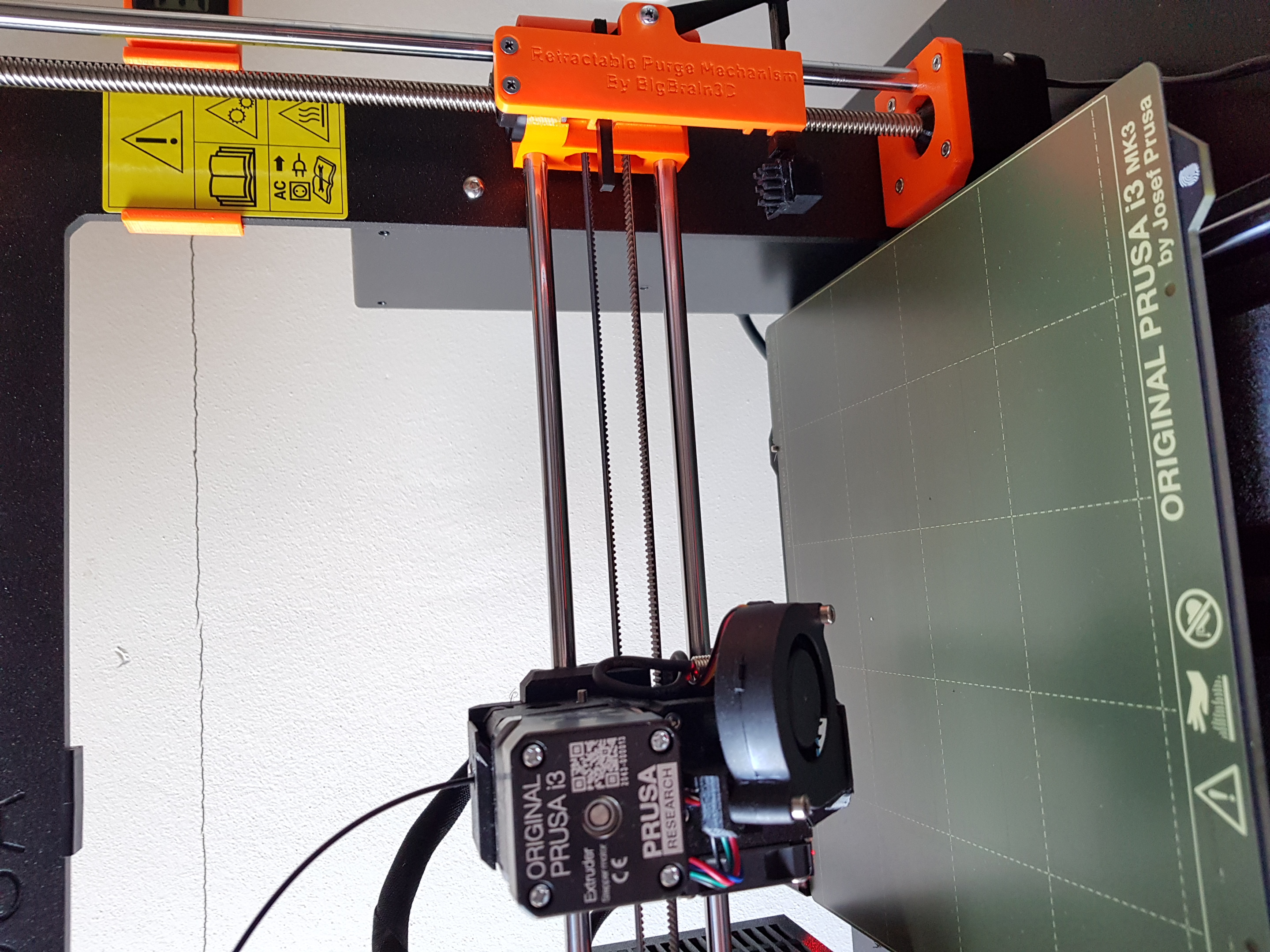 Prusa Automatic Nozzle Cleaner for remote control (Octoprint)