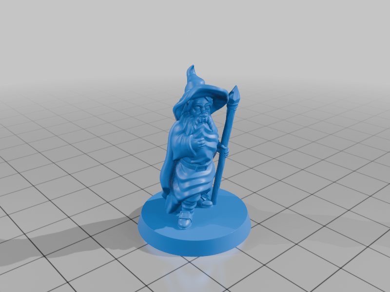 Miniatura 3 do modelo 3D Dwarf wizard FDM supportless