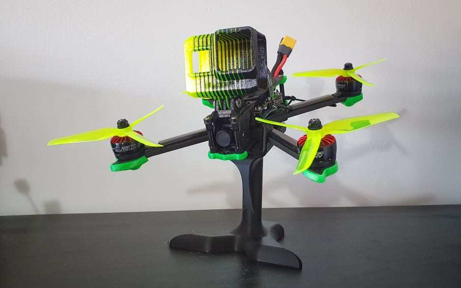 FPV Racing Drone Stand (No Supports Needed)