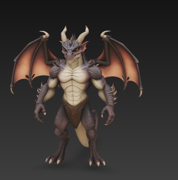 winged humanoid dragon — thumbnail 4