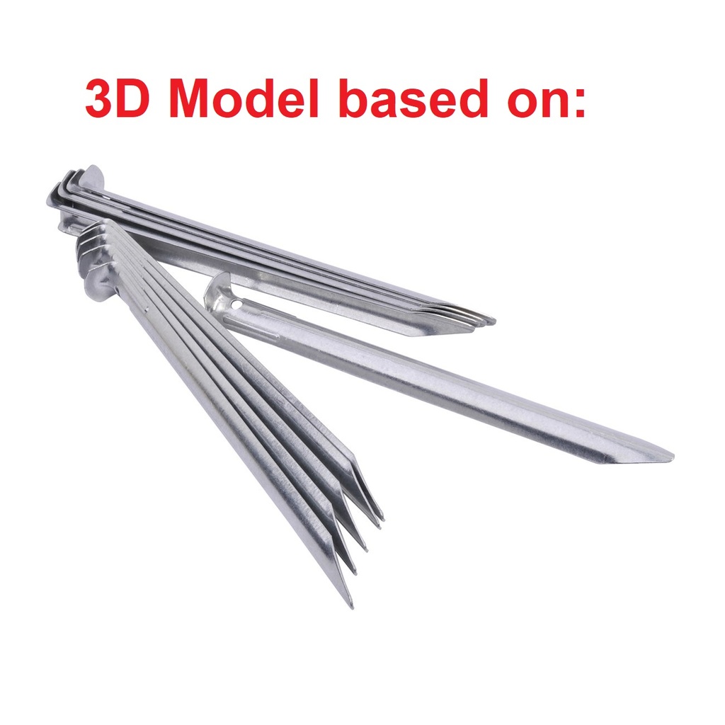 Miniatura 2 do modelo 3D TENT PEG V 