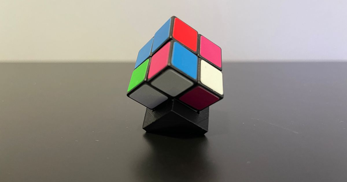 2x2 Rubiks cube holder/stand by ex1t Download free STL model