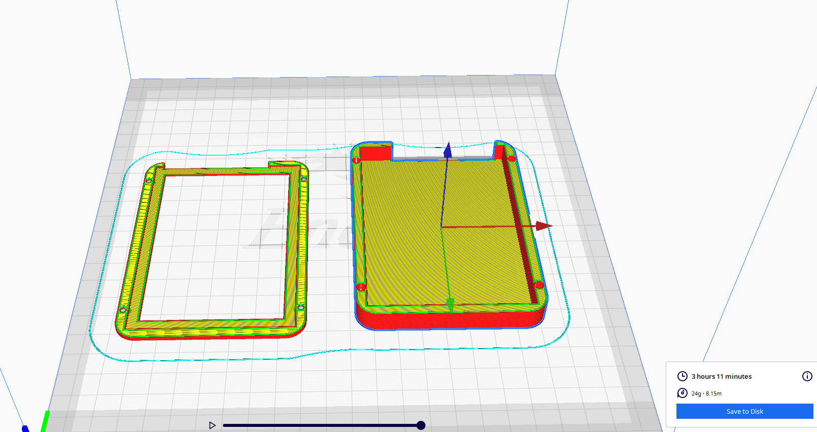 2.5" adjustable drive case