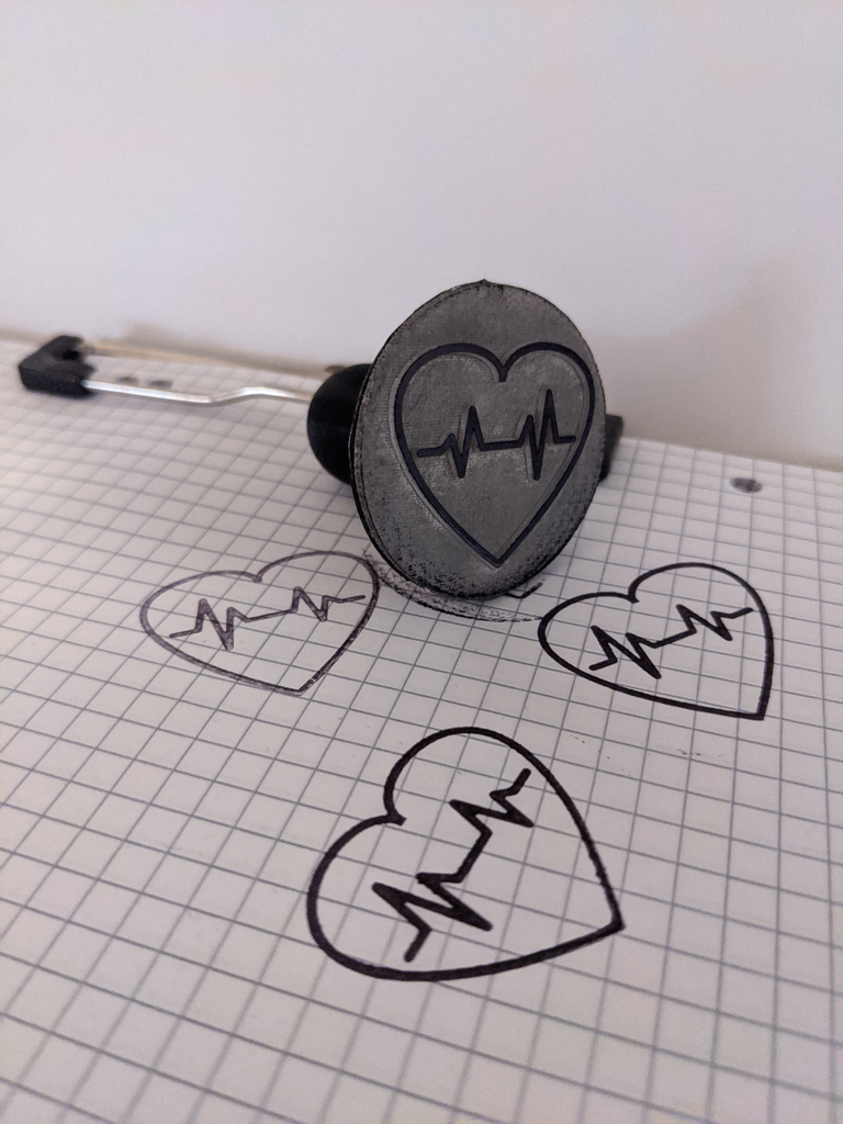 Miniatura 6 do modelo 3D Heart Stamp